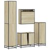 vidaXL Ensemble de meubles de salle de bain 4 pcs ch&ecirc;ne sonoma