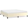 vidaXL Cadre de lit sans matelas Cr&egrave;me 160x200 cm Similicuir