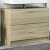 vidaXL Armoire d'&eacute;vier ch&ecirc;ne sonoma 78x37x59 cm bois d'ing&eacute;nierie