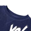 Sweatshirt pour enfants bleu marine fonc&eacute; 128