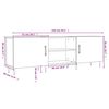 vidaXL Meuble TV ch&ecirc;ne sonoma 150x30x50 cm bois d'ing&eacute;nierie
