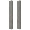 vidaXL T&ecirc;te de lit avec oreilles Gris clair 203x16x118/128 cm Velours