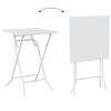 vidaXL Ensemble bistrot 3 pcs Blanc Acier
