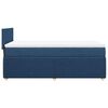 vidaXL Sommier &agrave; lattes de lit avec matelas Bleu 90x200 cm Tissu