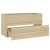vidaXL Ensemble de meubles de bain 2 pcs Ch&ecirc;ne sonoma Agglom&eacute;r&eacute;