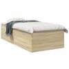 vidaXL Cadre de lit au sol Ch&ecirc;ne Sonoma 80 x 200 cm Bois d'ing&eacute;nierie