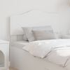 vidaXL T&ecirc;te de lit avec t&ecirc;te de lit Blanc 90 cm Bois d'ing&eacute;nierie