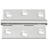 vidaXL Charni&egrave;re 12 pcs Argent&eacute; 50 x 38 x 1,3 mm Acier