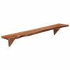 vidaXL &Eacute;tag&egrave;res murales 2 pcs 110x20x18 cm bois massif d'acacia