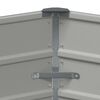 vidaXL Jardini&egrave;re Gris clair 129 x 129 x 45 cm Acier