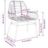 vidaXL Ensemble de salle &agrave; manger pour jardin 7 pcs Marron polyrotin