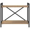 vidaXL &Eacute;tag&egrave;re Ch&ecirc;ne artisanal 60 x 30 x 50 cm Bois d'ing&eacute;nierie