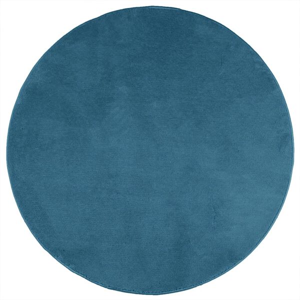 vidaXL Tapis OVIEDO &agrave; poils courts turquoise &Oslash; 200 cm