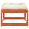 vidaXL Repose-pied de jardin avec coussins bois massif de pin