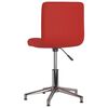 vidaXL Chaise pivotante &agrave; d&icirc;ner Rouge bordeaux Similicuir