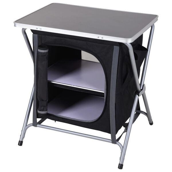 Redcliffs Armoire de camping pliante noir 60x45x64 cm