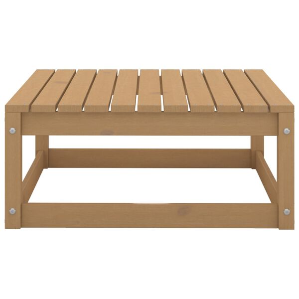 vidaXL Repose-pieds de jardin avec coussins lot de 2 bois pin massif