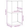 vidaXL Portant de bois chauffage anthracite 40x30x75 cm