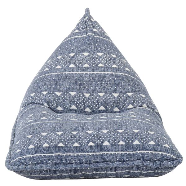 vidaXL Canap&eacute; pouf Indigo Tissu Patchwork