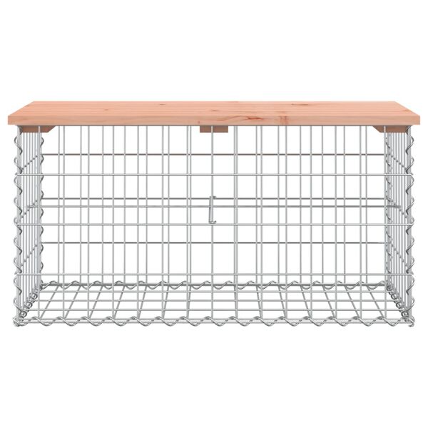 vidaXL Banc de jardin design gabion 83x44x42 cm bois massif de douglas