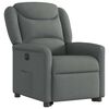 vidaXL Fauteuil inclinable électrique gris foncé tissu