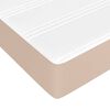 vidaXL Sommier &agrave; lattes de lit avec matelas Cappuccino 100x200 cm