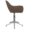 vidaXL Chaise pivotante &agrave; manger taupe tissu