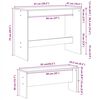 vidaXL Ensemble table à manger et bancs 3 pcs bois d'ingénierie