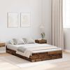 vidaXL Cadre de lit avec rangement Bois Ancien 120 x 200 cm