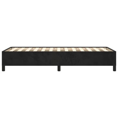 vidaXL Cadre de lit sans matelas noir 100x200 cm velours