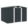 vidaXL Abri de stockage pour jardin Anthracite M&eacute;tal 257x205x178 cm