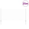 vidaXL Cl&ocirc;ture avec poteau Argent&eacute; 1 x 25 m Acier