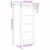 vidaXL Porte coulissante ORKDAL Naturel 86 x 198,5 cm