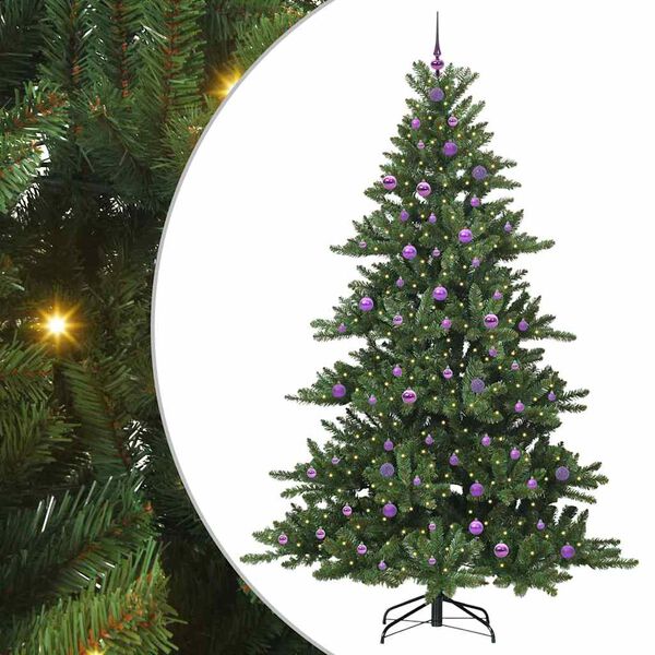 vidaXL Sapin de No&euml;l Artificiel &agrave; Branches Articul&eacute;es Vert 240 cm PVC