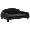 vidaXL Canap&eacute; pour enfants noir 70x45x30 cm similicuir