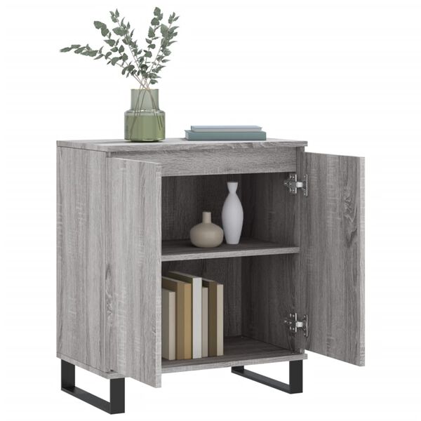 vidaXL Buffet Sonoma gris 60x35x70 cm Bois d'ing&eacute;nierie