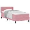 vidaXL Lit &agrave; ressorts avec t&ecirc;te de lit Rose 200 x 100 cm Velours