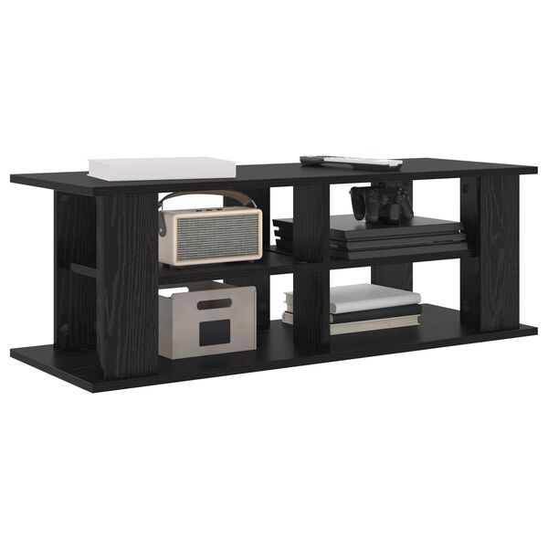 vidaXL Support de t&eacute;l&eacute;vision Ch&ecirc;ne noir 96 x 35 x 33,5 cm