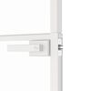 vidaXL Porte d'intérieur Blanc 83x201,5 cm Trempé verre aluminium fin