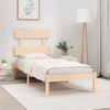 vidaXL Cadre de lit sans matelas 90x190 cm bois massif
