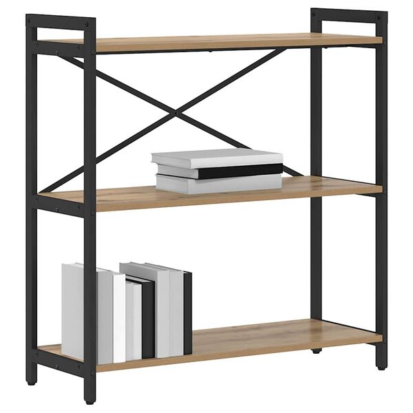 vidaXL &Eacute;tag&egrave;re Ch&ecirc;ne artisanal 80 x 30 x 85 cm Bois d'ing&eacute;nierie