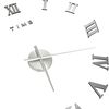 vidaXL Horloge murale 3D Design moderne Argenté 100 cm XXL