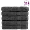 vidaXL Serviettes de qualit&eacute; sup&eacute;rieure SOLUND 25 pcs anthracite