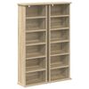vidaXL Meuble CD 2 pc Ch&ecirc;ne Sonoma 60 x 17 x 92 cm Bois d'ing&eacute;nierie
