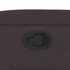 vidaXL Fauteuil inclinable Marron fonc&eacute; Tissu