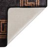 vidaXL Tapis lavable antid&eacute;rapant 80x300 cm Noir et dor&eacute;