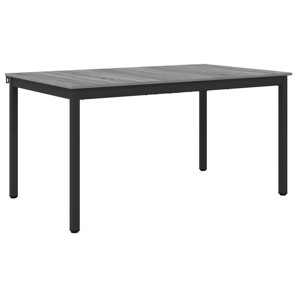 vidaXL Table de salle &agrave; manger / Table de repas M&Eacute;TAL