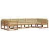 vidaXL Ensemble de canap&eacute;s d'ext&eacute;rieur 7 pcs Naturel et Beige
