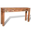 vidaXL Table console avec 3 tiroirs Bois recycl&eacute;
