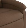 vidaXL Fauteuil inclinable de massage &eacute;lectrique Marron Tissu